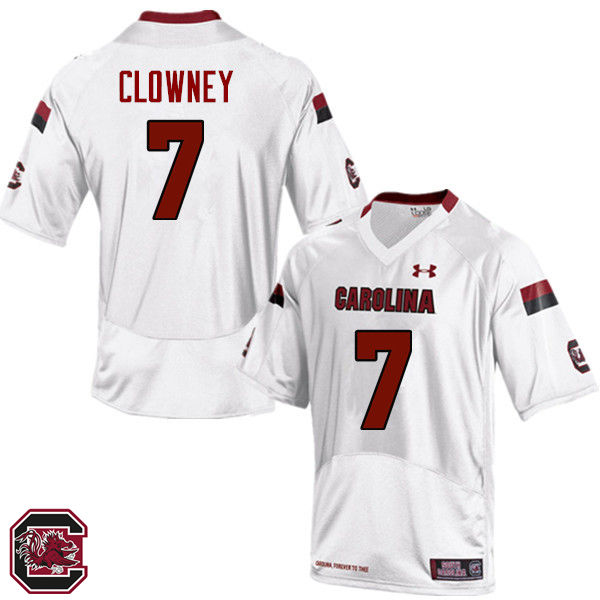 Men South Carolina Gamecocks #7 Jadeveon Clowney College Football Jerseys Sale-White